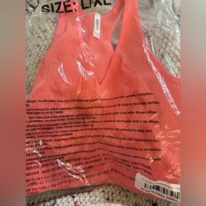 Zenana Brami Bralette Coral in L/XL NWT
